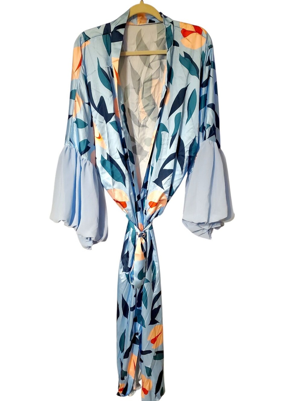 Glass Blue Long Robe - Picture 2 of 15